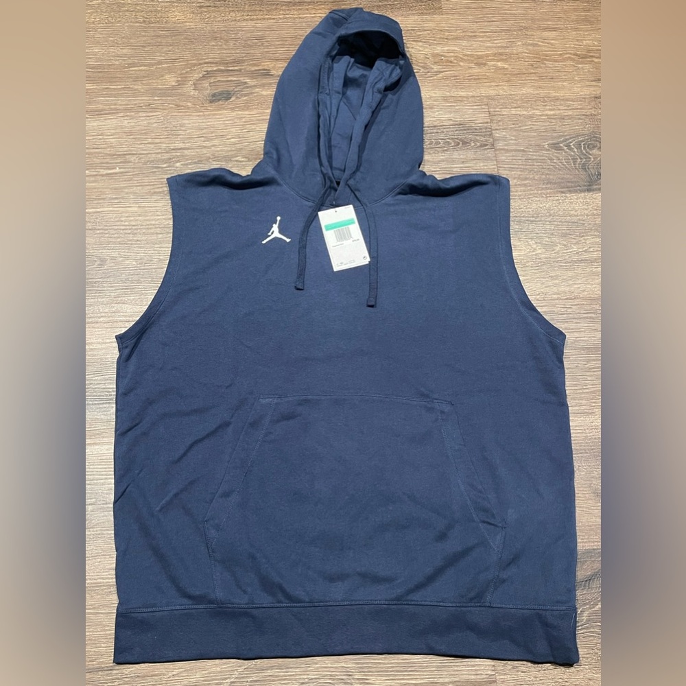 Nike Jordan Dri-FIT Sleeveless Fleece Hoodie Sweatshirt Top